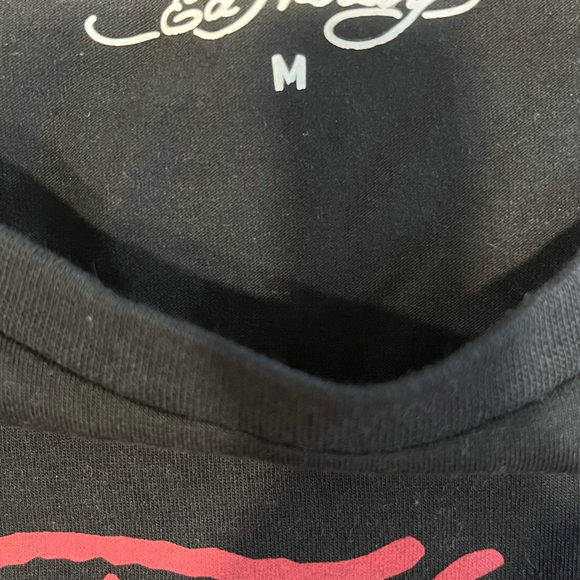 Ed Hardy Tiger Face Men’s Medium Black T-Shirt Short Sleeve - Picture 3 of 4